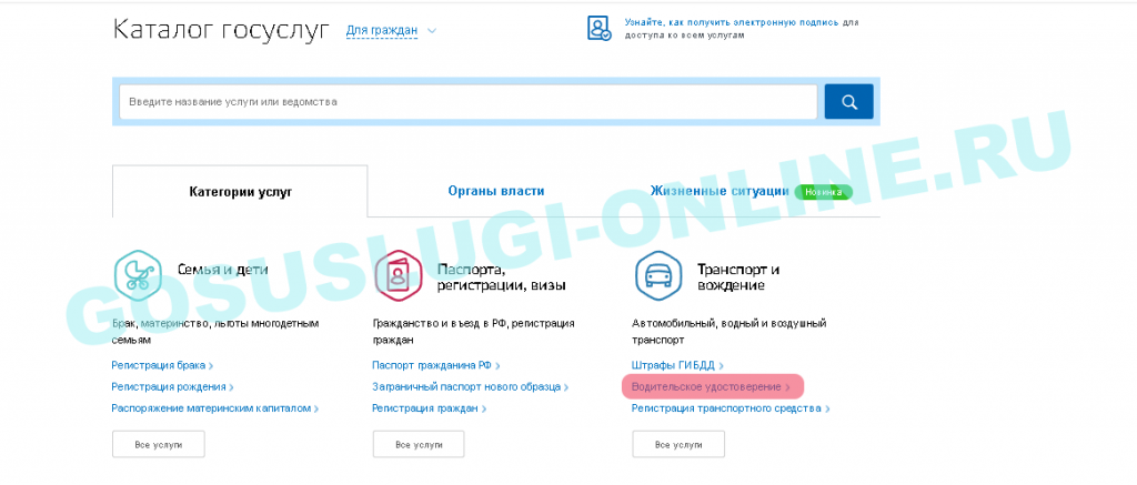 Получение прав международного образца через госуслуги